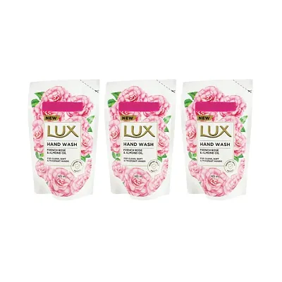 Lux French Rose  Almond Oil Hand Wash - 185ml (Pack Of 3)