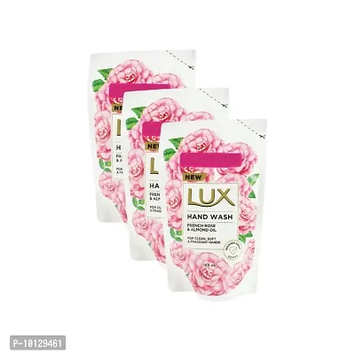 Lux Hand Wash French Rose  Almond Oil - Pack Of 3 (185ml)-thumb0