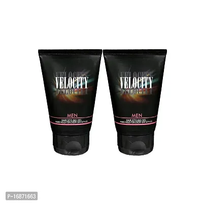 Velocity Men Hair Styling Gel - 50g (Pack Of 2)