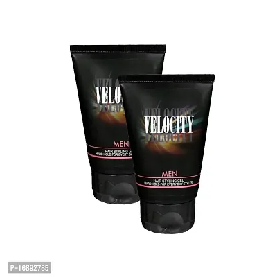 Velocity Men Hair Styling Gel - Pack Of 2 (50g)-thumb0