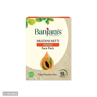 Banjaras Multani Mitti Papaya Face Pack - 100g-thumb2