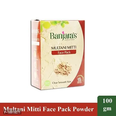 Banjaras Multani Mitti Face Powder - Pack Of 1 (100g)