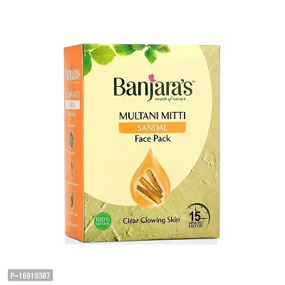 Banjaras Multani Mitti Sandal Face Pack - 100g