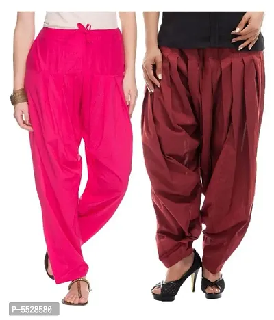 WOMEN COTTON SEMI PATIALA (pack of -2)