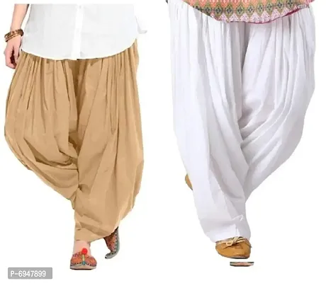 WOMEN COTTON SEMI PATIALA (pack of -2)