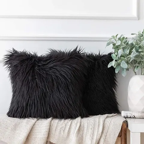 Premium Soft Fur Cushion Covers_Set of 2