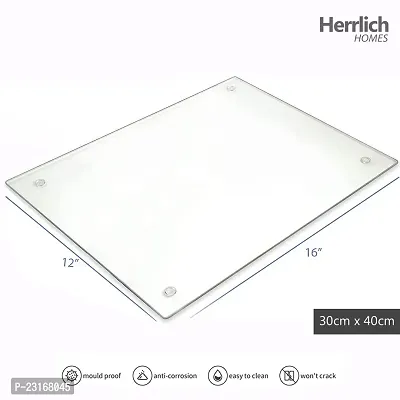 Homes Glass Cutting Chopping Kneading Board For Kitchen Unbreakable Board | Large | 40 X 30 Cm-thumb2