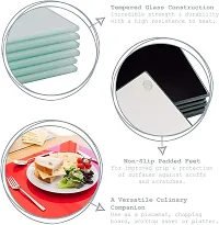 Homes Glass Cutting Chopping Kneading Board For Kitchen Tempered Glass | Large | 40 X 30 Cm-thumb4