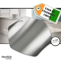 Homes Hexagonal Stainless Steel Cutting Chopping Kneading Board For Kitchen Medium | 34 Cm X 31 Cm-thumb1