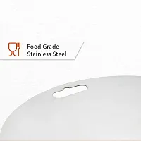 Homes Round Stainless Steel Cutting Chopping Kneading Board For Kitchen-thumb3