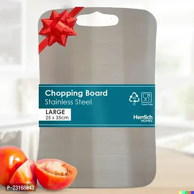 Homes Rectangular Stainless Steel Cutting-Chopping Kneading Board For Kitchen-thumb0