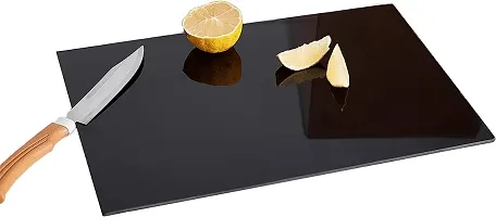 Homes Glass Cutting Chopping Kneading Board For Kitchen Tempered Glass | Large | 40 X 30 Cm-thumb3