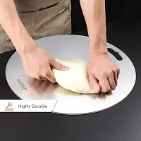 Homes Round Stainless Steel Cutting Chopping Kneading Board For Kitchen-thumb4