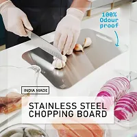 Homes Rectangular Stainless Steel Cutting-Chopping Kneading Board For Kitchen-thumb2