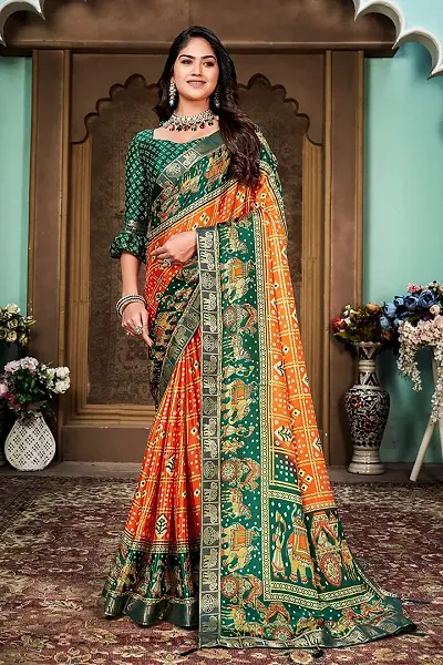 New Art Silk Saree With Jacquard Work With Blouse