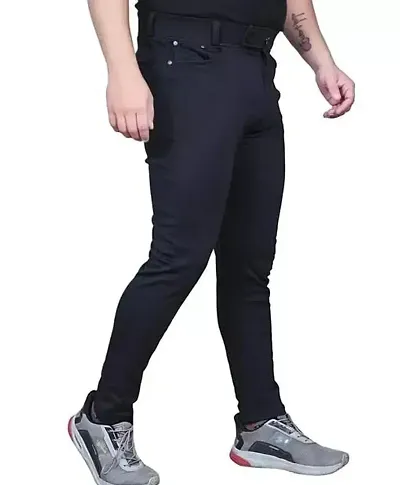 Stylish Men Lycra Casual Trouser