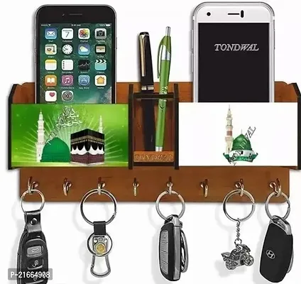 Islamic Wooden Key Holder 7 Hook-thumb0
