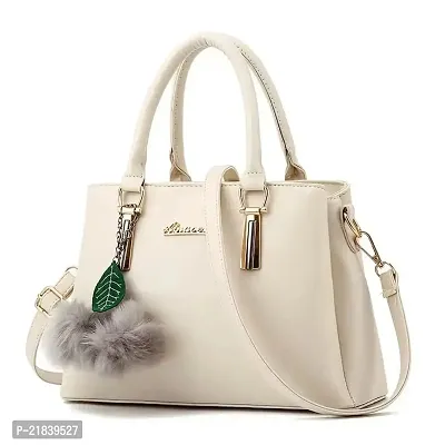 Just Chill Womens Leather Handbags Purses Top-handle Totes Shoulder Bag for Ladies(02-Off White)-thumb0