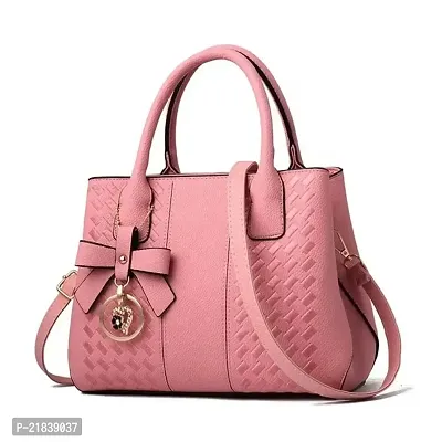 Just Chill Womens Leather Handbags Purses Top-handle Totes Shoulder Bag for Ladies(04-Peach)