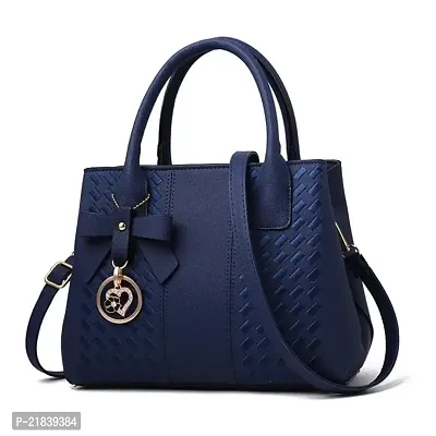 Just Chill Womens Leather Handbags Purses Top-handle Totes Shoulder Bag for Ladies(05-Blue)