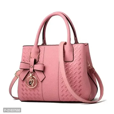 Just Chill Womens Leather Handbags Purses Top-handle Totes Shoulder Bag for Ladies(01-Peach)