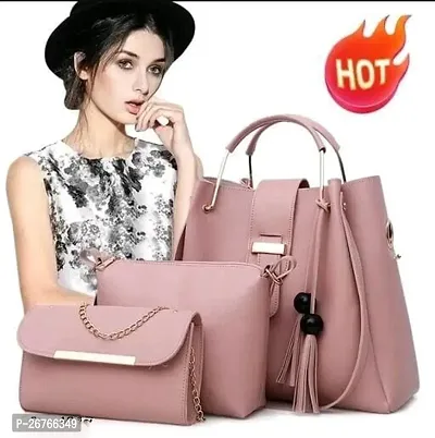 Stylish Combod Of 3 Handbags For Women-thumb0