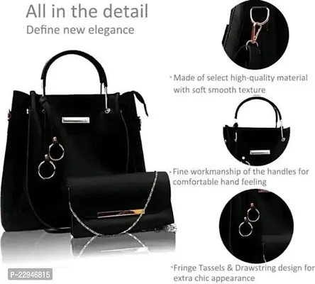 High Quality Designer Womens Shoulder Bags 3 Pcs/Set PU Leather Handbags Set For Women Luxury Purse-thumb3