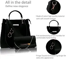 Fashion Latest Womens Stylish PU Leather Handbags Set Of (3)-thumb3