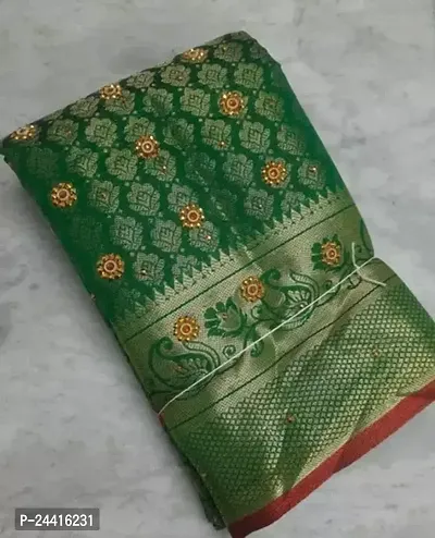 Stylish Kosa Silk Multicoloured Saree with Blouse piece-thumb0