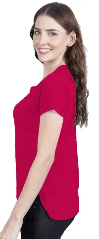 THE BLAZZE 1319 Women's Cotton Round Neck T-Shirts for Women-thumb3