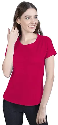 THE BLAZZE 1319 Women's Cotton Round Neck T-Shirts for Women-thumb4