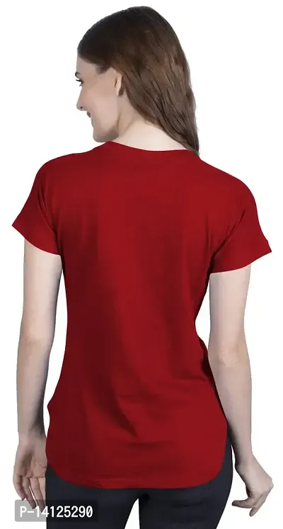 THE BLAZZE 1319 Women's Cotton Round Neck T-Shirts for Women-thumb2