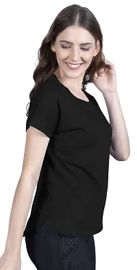 THE BLAZZE 1319 Women's Cotton Round Neck T-Shirts for Women-thumb2