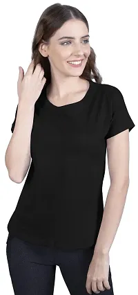 THE BLAZZE 1319 Women's Cotton Round Neck T-Shirts for Women-thumb4