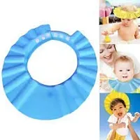 SIDDHI VINAYAK Creation Adjustable Safe Soft Bathing Baby Shower Cap Wash Hair for Children Baby Eye Ear Protector Adjustable Leaves Shape Bathing Shower/Shamoo Cap (Multi Colour)-thumb3