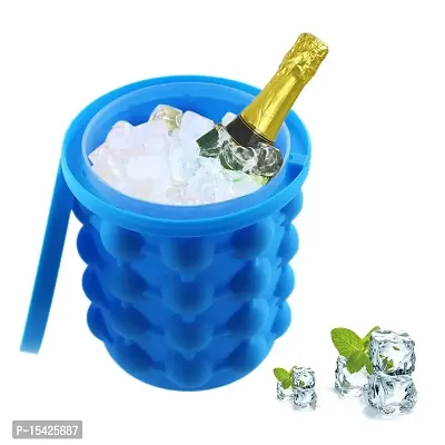 SIDDHI VINAYAK Creation Silicone Ice Bucket Revolutionary Space Saving Ice Cube Molds for Home Cafe Parties Restaurants Buffets Chilling Whiskey-thumb0