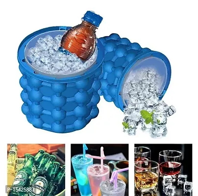 SIDDHI VINAYAK Creation Silicone Ice Bucket Revolutionary Space Saving Ice Cube Molds for Home Cafe Parties Restaurants Buffets Chilling Whiskey-thumb3