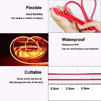 Rawat LED Neon Strip Lights 5M - Waterproof Indoor/Outdoor for Home Decoration  Custom Sign - Pink (12V Power Adapter)-thumb3