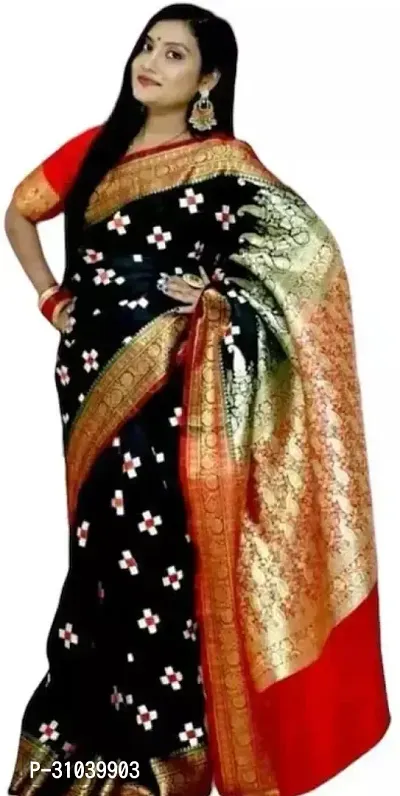 Trendy Women banarasi sarees With Blouse Piece-thumb0