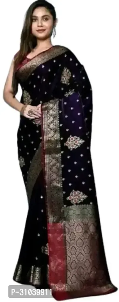 Trendy Zari Woven Kanjivaram Sarees  With Blouse Piece-thumb0