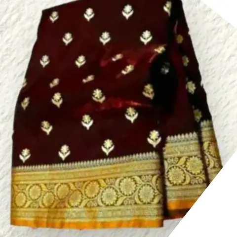 New In Art Silk Saree with Blouse piece 