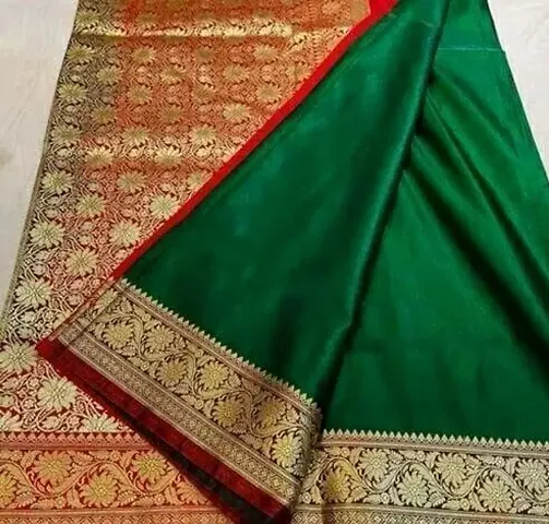 Fancy Banarasi Jacquard Saree with Blouse piece