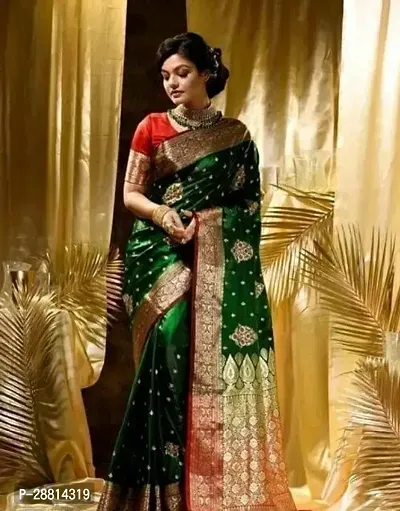 Classic Art Silk Saree with Blouse Piece-thumb0