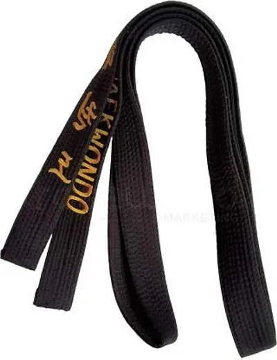 Taekwondo Black Belt Polly Cotton 3 M Long for PROFECCIONAL USE