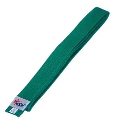 MSW Coloured Karate Belt Polly Mixed Martial Arts Belt GREN Colors