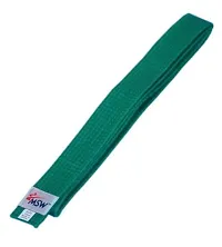 MSW Coloured Karate Belt Polly Cotton Mixed Martial Arts Belt GREN Colors-thumb1