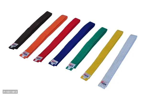 MSW Coloured Karate Belt Polly Cotton Mixed Martial Arts Belt GREN Colors-thumb3