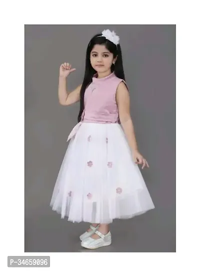 Trendy Net Frock For Girl-thumb4