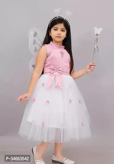 Trendy Net Pari Frock For Girl-thumb3