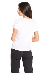 Classic Polyester Printed Tshirt for Women-thumb1